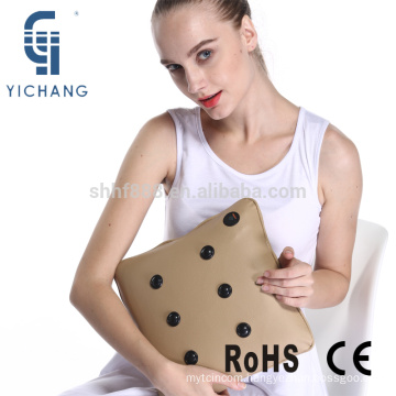 massage cushion 2016 six vibration small balls	travel wireless fabric PU pillow massager machine